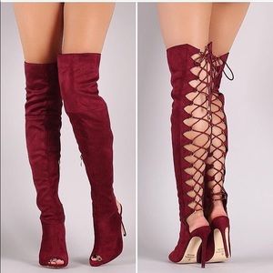 Lace up boots brand new